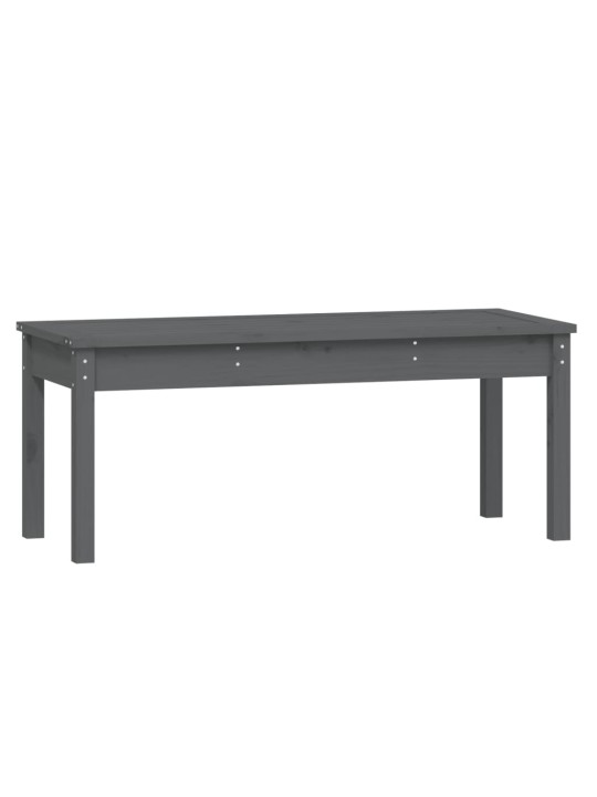 Zahradní lavice šedá 109 x 44 x 45 cm masivní borové dřevo