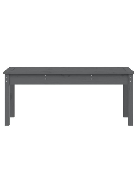 Zahradní lavice šedá 109 x 44 x 45 cm masivní borové dřevo