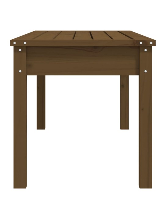 Zahradní lavice medově hnědá 109x44x45 cm masivní borové dřevo