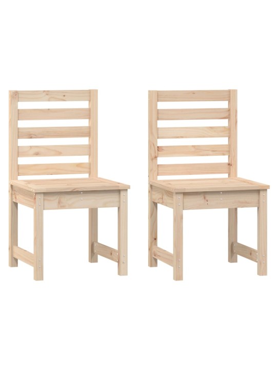 Zahradní židle 2 ks 50x48x91,5 cm masivní borové dřevo