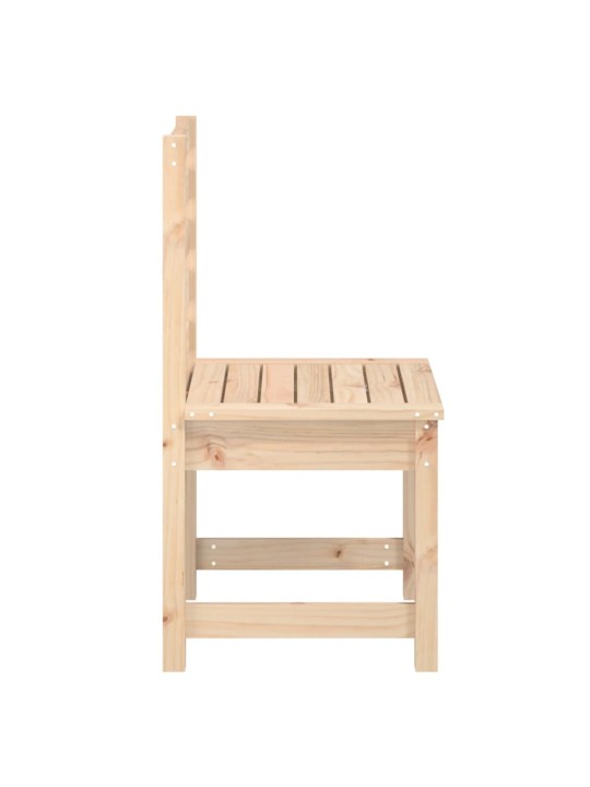 Zahradní židle 2 ks 50x48x91,5 cm masivní borové dřevo