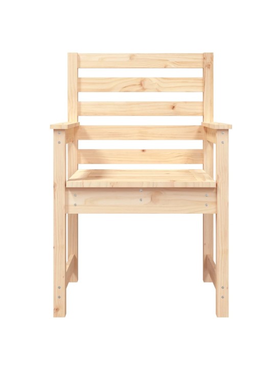 Zahradní židle 2 ks 60 x 48 x 91 cm masivní borové dřevo