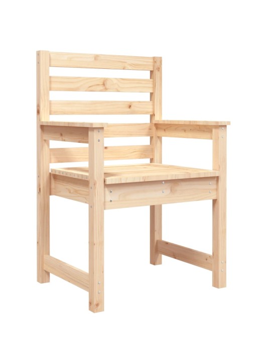 Zahradní židle 2 ks 60 x 48 x 91 cm masivní borové dřevo