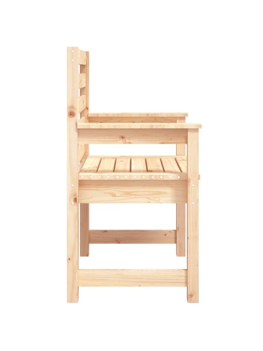 Zahradní židle 2 ks 60 x 48 x 91 cm masivní borové dřevo