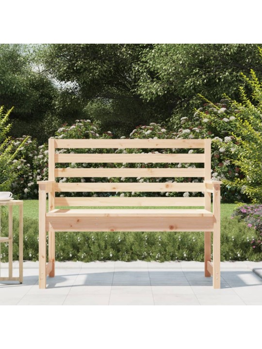 Zahradní lavice 109 x 48 x 91,5 cm masivní borové dřevo