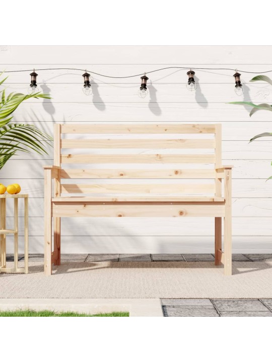 Zahradní lavice 109 x 48 x 91,5 cm masivní borové dřevo