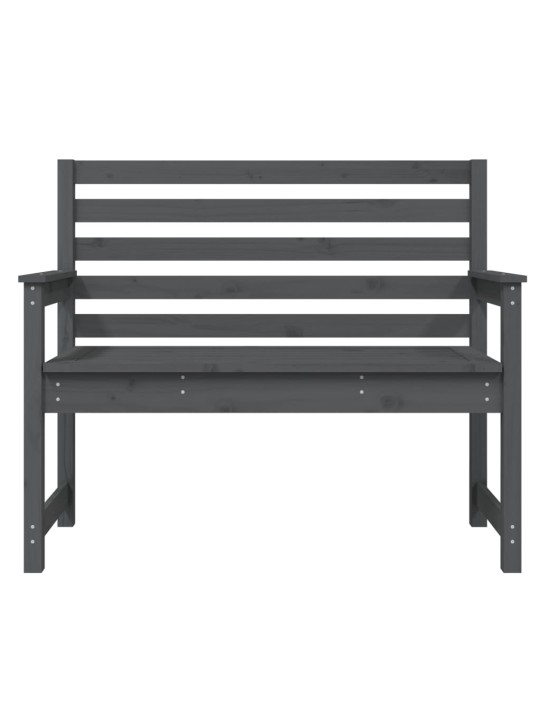 Zahradní lavice šedá 109 x 48 x 91,5 cm masivní borové dřevo