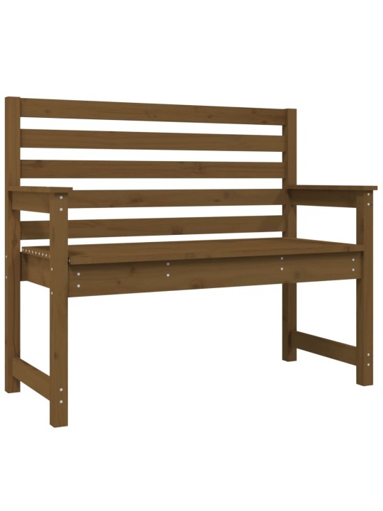 Zahradní lavice medově hnědá 109x48x91,5 cm masivní borovice