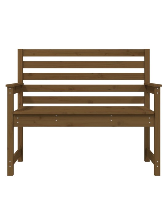 Zahradní lavice medově hnědá 109x48x91,5 cm masivní borovice