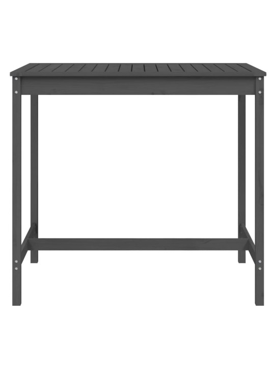Zahradní stůl šedý 121 x 82,5 x 110 cm masivní borové dřevo