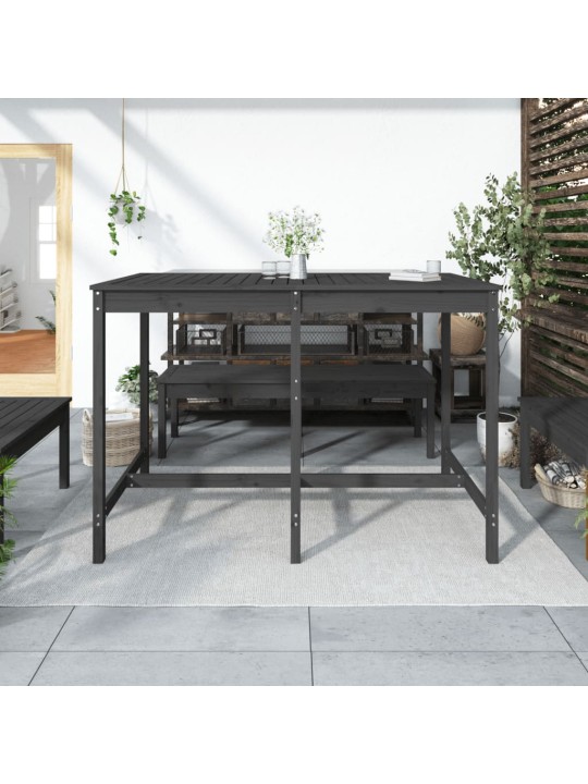 Zahradní stůl šedý 159,5 x 82,5 x 110 cm masivní borové dřevo