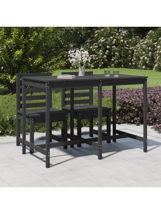 Zahradní stůl šedý 159,5 x 82,5 x 110 cm masivní borové dřevo
