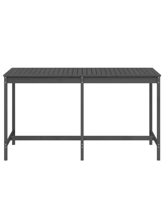 Zahradní stůl šedý 203,5 x 90 x 110 cm masivní borové dřevo