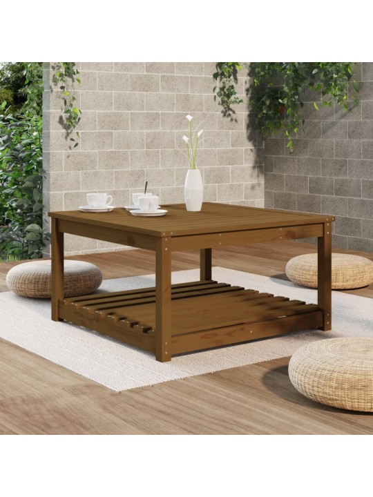 Zahradní stůl medově hnědý 82,5x82,5x45 cm masivní borové dřevo