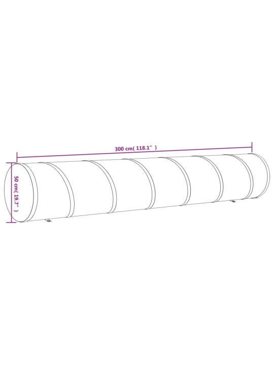Psí tunel modrý Ø 50 x 300 cm polyester