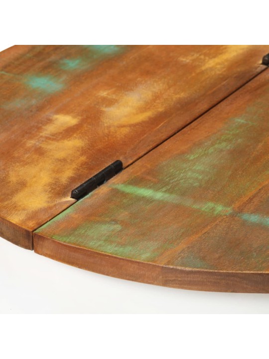Konferenční stolek bílý 50 x 27 cm masivní recyklované dřevo