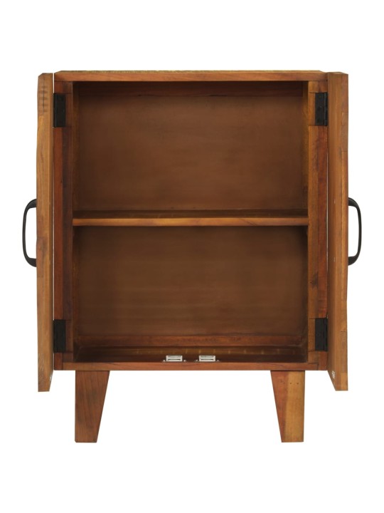 Ručně vyřezávaný příborník 55x30x75cm masivní recyklované dřevo