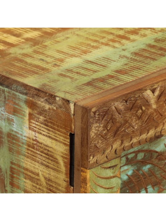 Ručně vyřezávaný příborník 55x30x75cm masivní recyklované dřevo
