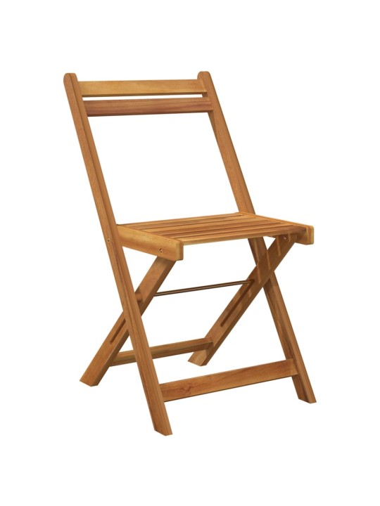 3dílný skládací bistro set masivní akáciové dřevo