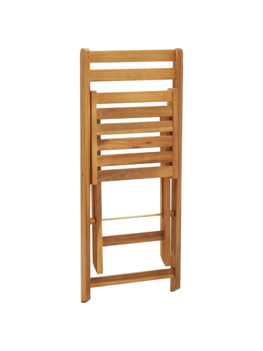 3dílný skládací bistro set masivní akáciové dřevo