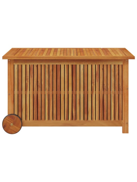 Zahradní úložný box s kolečky 90 x 50 x 58 cm masivní akácie