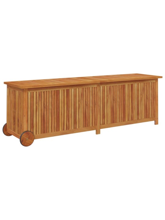 Zahradní úložný box s kolečky 150 x 50 x 58 cm masivní akácie