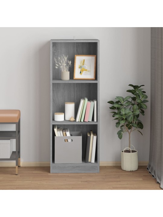 3patrová knihovna šedá sonoma 40 x 24 x 109 cm kompozitní dřevo