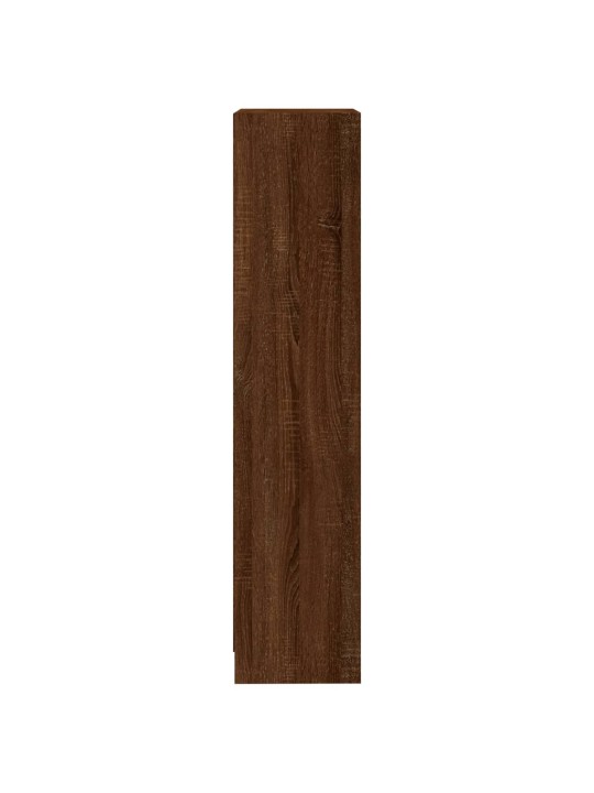 3patrová knihovna hnědý dub 40 x 24 x 109 cm kompozitní dřevo