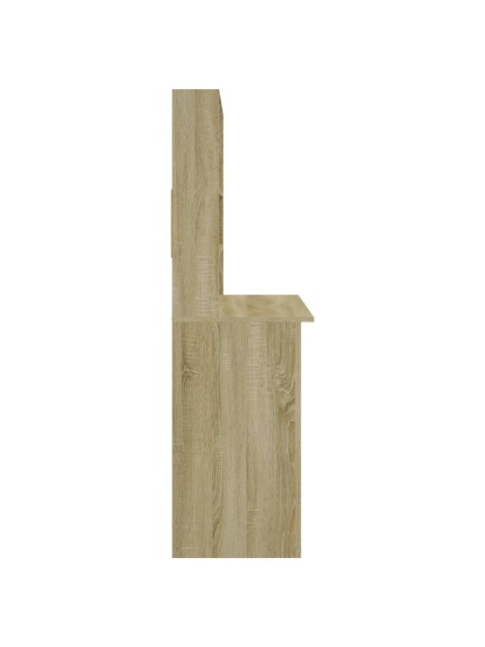 Psací stůl s policemi dub sonoma 102x45x148 cm kompozitní dřevo