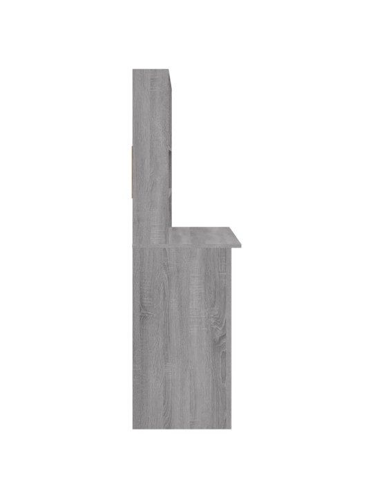Psací stůl s policemi šedý sonoma 102 x 45 x 148 cm kompozit