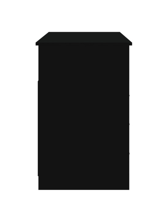 Psací stůl se zásuvkami černý 102 x 50 x 76 cm kompozitní dřevo