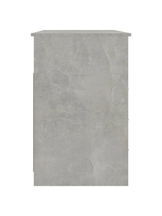 Psací stůl se zásuvkami betonově šedý 102x45x148 cm kompozit