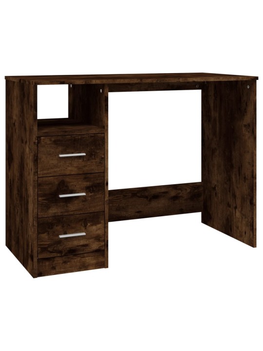Psací stůl se zásuvkami kouřový dub 102 x 50 x 76 cm kompozit