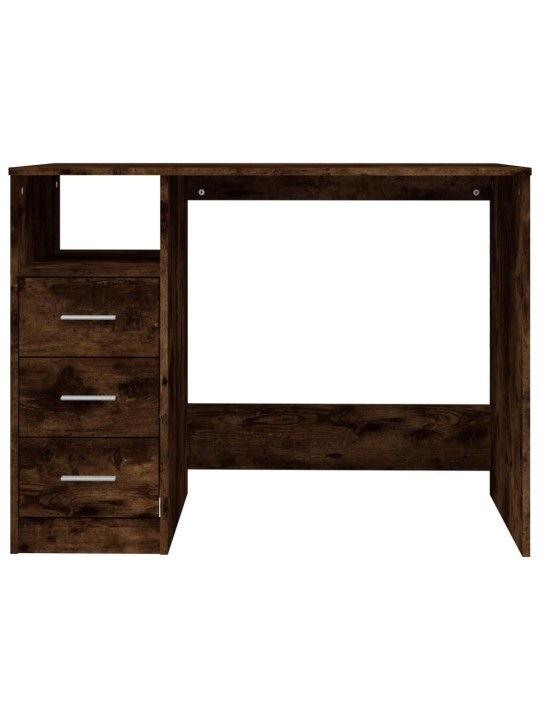 Psací stůl se zásuvkami kouřový dub 102 x 50 x 76 cm kompozit