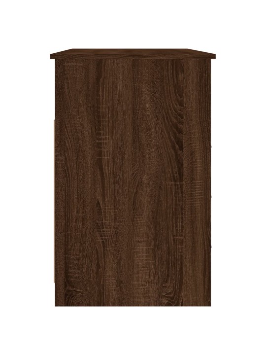 Psací stůl se zásuvkami hnědý dub 102x50x76 cm kompozitní dřevo