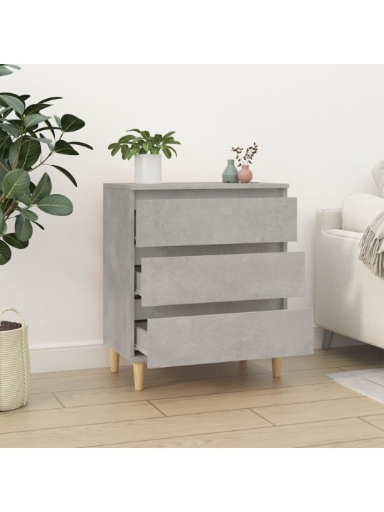 Příborník betonově šedý 60 x 35 x 70 cm kompozitní dřevo