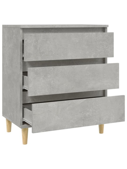 Příborník betonově šedý 60 x 35 x 70 cm kompozitní dřevo