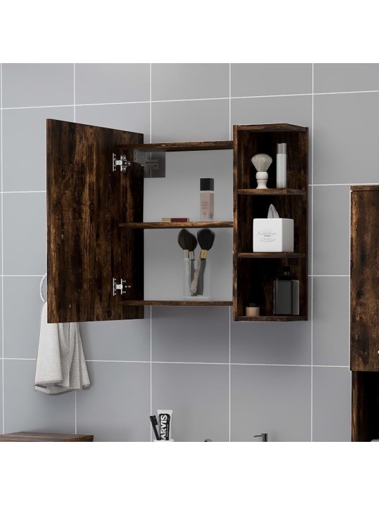 Koupelnová zrcadlová skříňka kouřový dub 62,5 x 20,5 x 64 cm