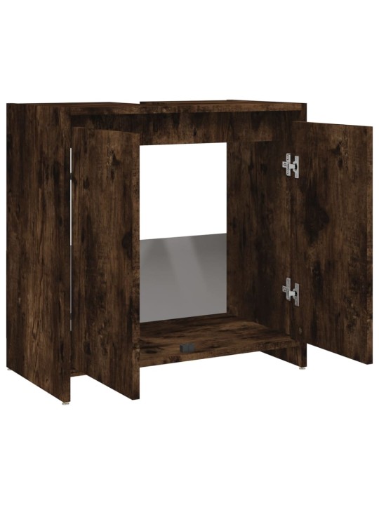 Koupelnová skříňka kouřový dub 60 x 33 x 61 cm kompozitní dřevo