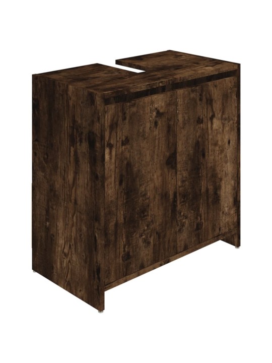 Koupelnová skříňka kouřový dub 60 x 33 x 61 cm kompozitní dřevo