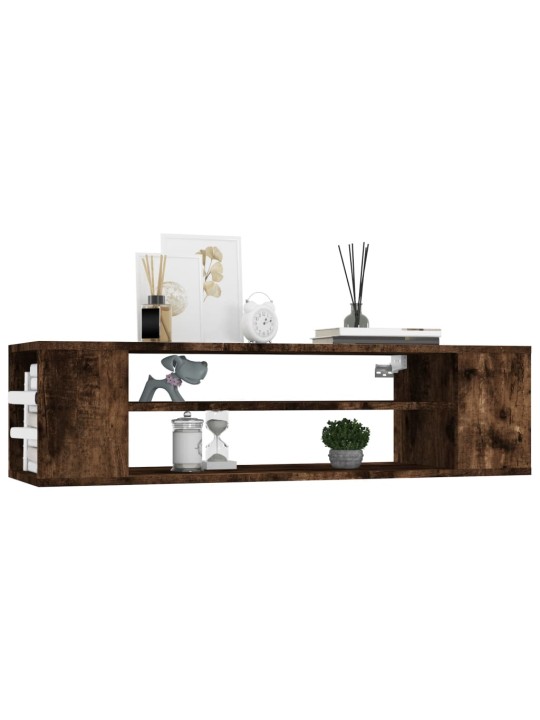 Závěsná tv skříňka kouřový dub 100x30x26,5 cm kompozitní dřevo
