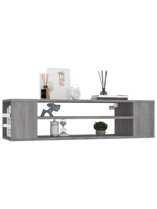 Závěsná tv skříňka šedá sonoma 100x30x26,5 cm kompozitní dřevo