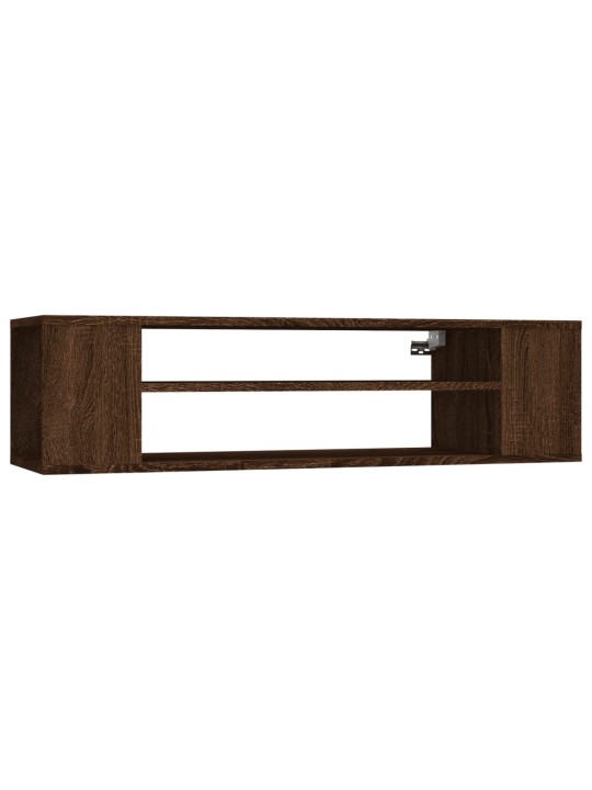 Závěsná tv skříňka hnědý dub 100x30x26,5 cm kompozitní dřevo