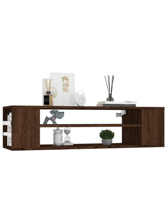 Závěsná tv skříňka hnědý dub 100x30x26,5 cm kompozitní dřevo