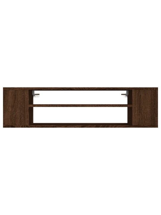 Závěsná tv skříňka hnědý dub 100x30x26,5 cm kompozitní dřevo
