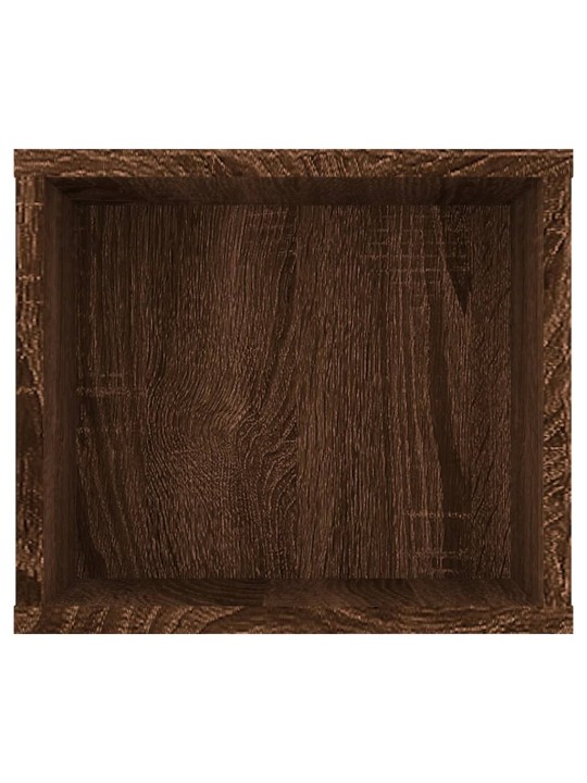 Závěsná tv skříňka hnědý dub 100x30x26,5 cm kompozitní dřevo