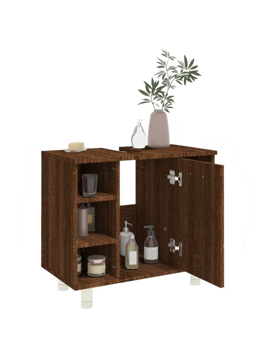 Koupelnová skříňka hnědý dub 60 x 32 x 53,5 cm kompozitní dřevo