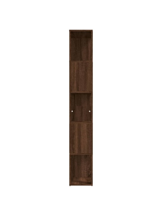 Knihovna hnědý dub 45 x 24 x 160 cm kompozitní dřevo