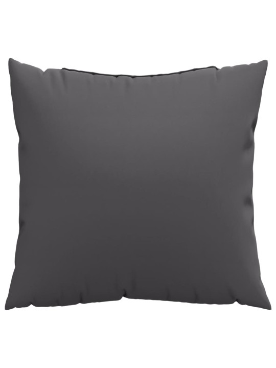 Polštáře na pohovku 4 ks antracitové 40 x 40 cm textil