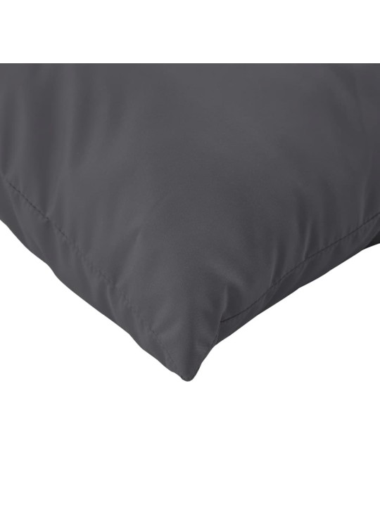 Polštáře na pohovku 4 ks antracitové 40 x 40 cm textil